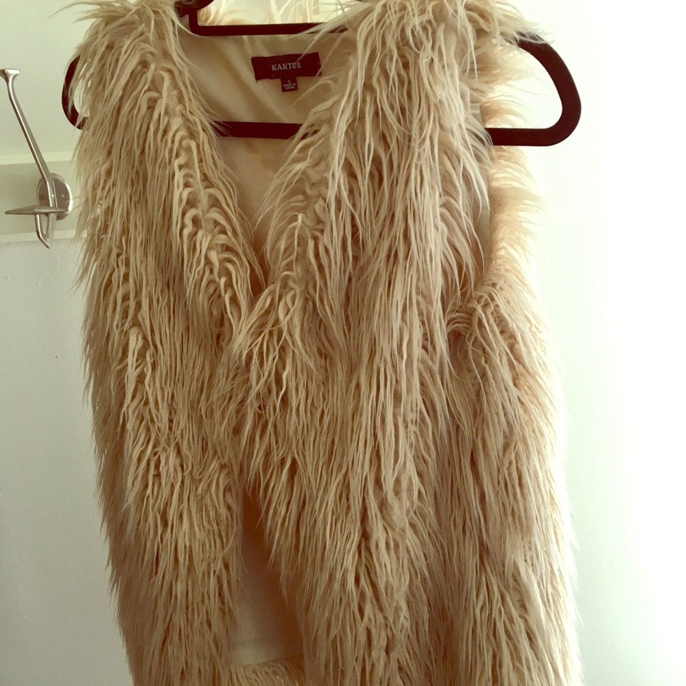 Kaktus Brand “Big Foot” Faux Fur Vest